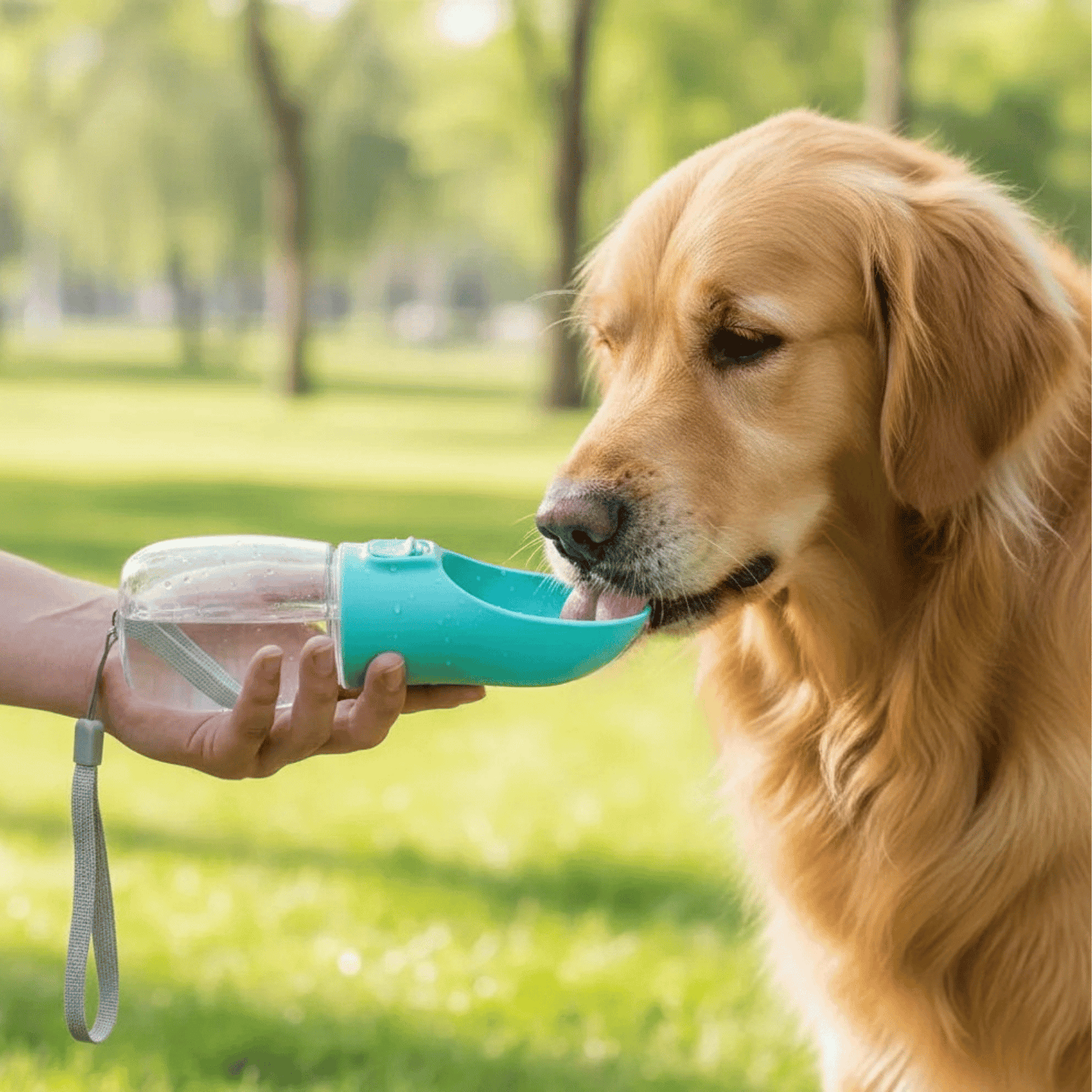 Draagbare Waterfles Hond – Lekvrije Drinkfles Hond met Voercontainer