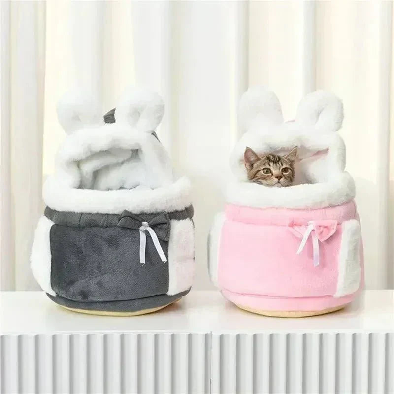 Katten Draagrugtas met Diamantfluweel – by AniPets