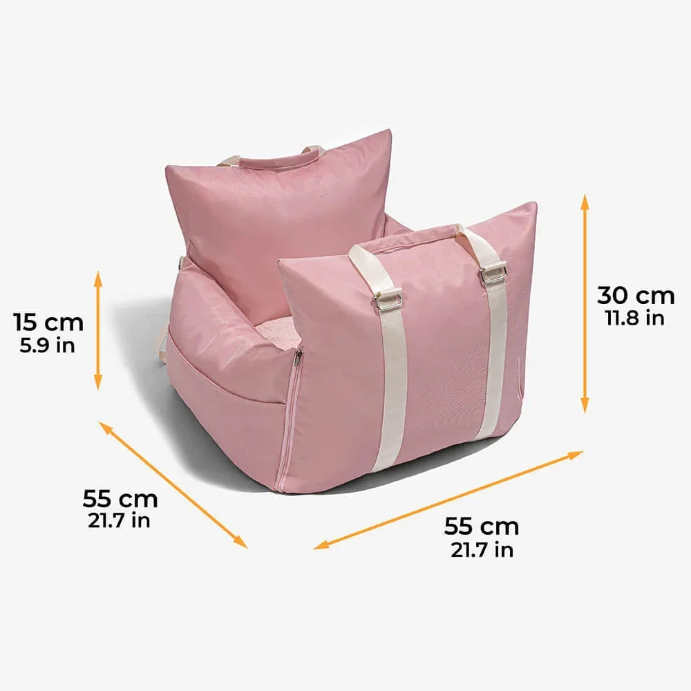 TravelNest Huisdier Autostoel – Waterdicht Reis Nestkussen voor Kat & Hond