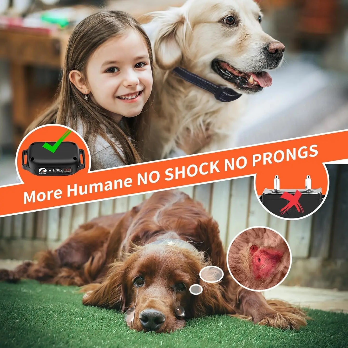 BarkShield Anti-blaf halsband – Bark Collar voor Honden – Zonder Schokken