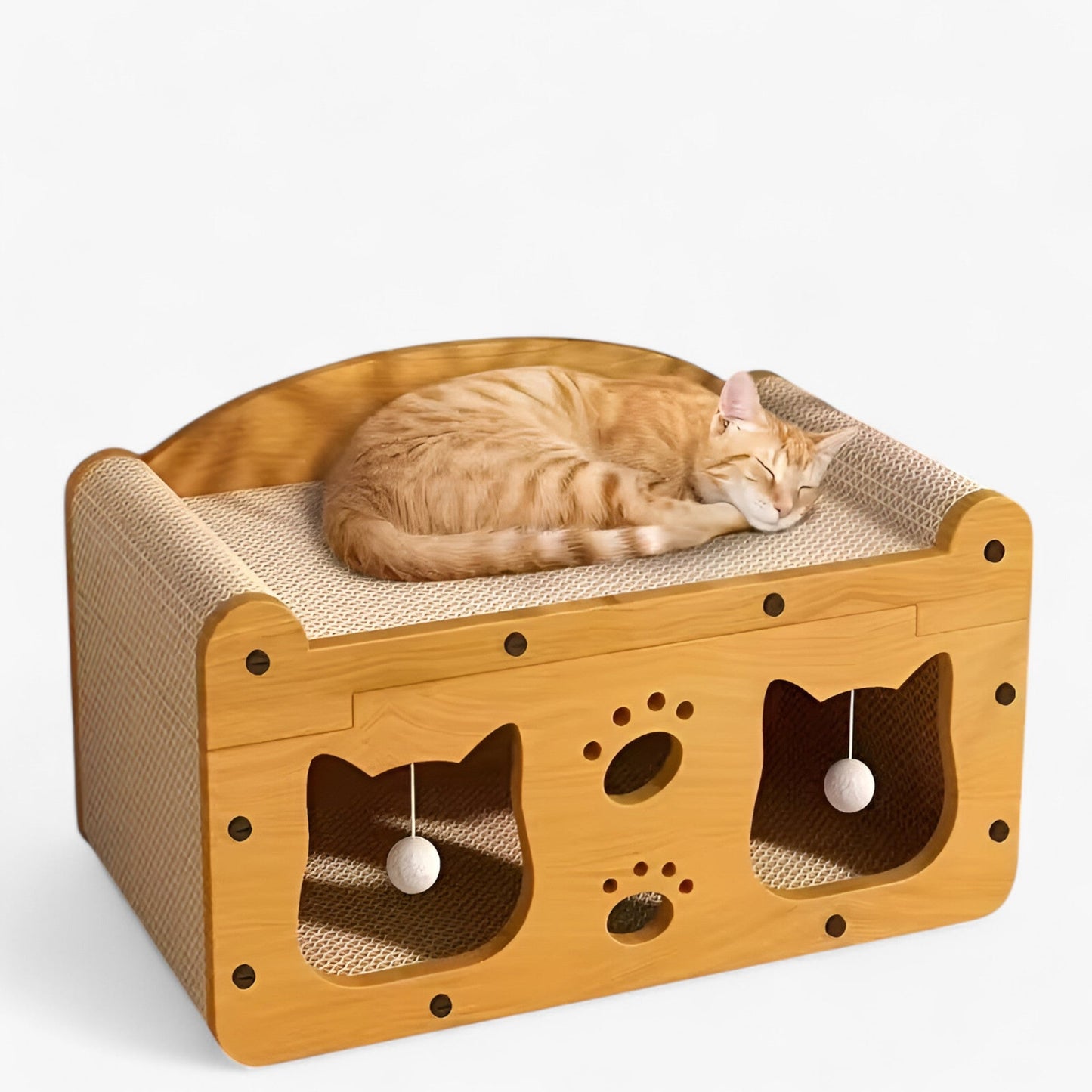 Whisker Wonders | 2-in-1 Kattenkrabber en Lounge Bed