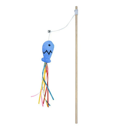 PawLure Kattenhengel – Interactief Kattenspeeltje van Hout voor Binnenkatten