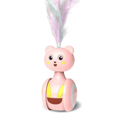 SwingBuddy Interactief Katten Speelgoed – Balancerende Veer Teaser Met Veertjes