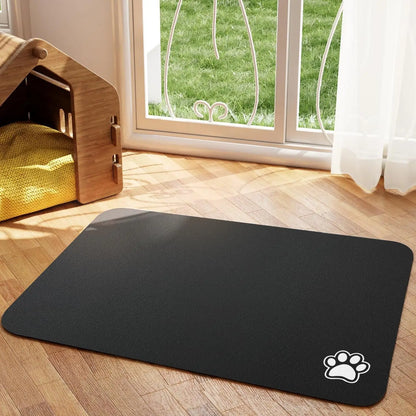 PawTide - Absorb Eetmat – Superabsorberende Antislip Voerbakmat voor Hond en Kat