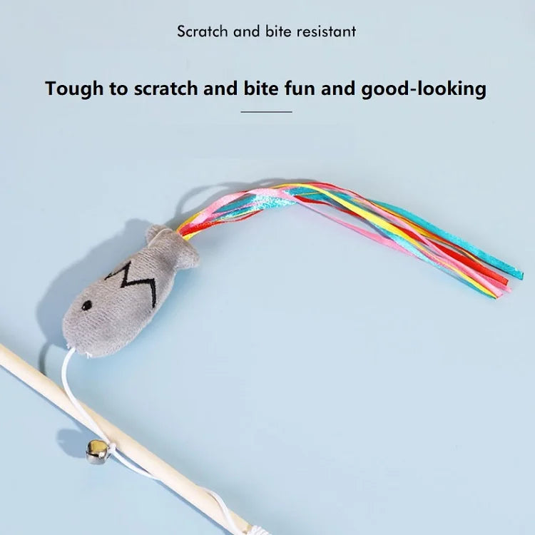 PawLure Kattenhengel – Interactief Kattenspeeltje van Hout voor Binnenkatten