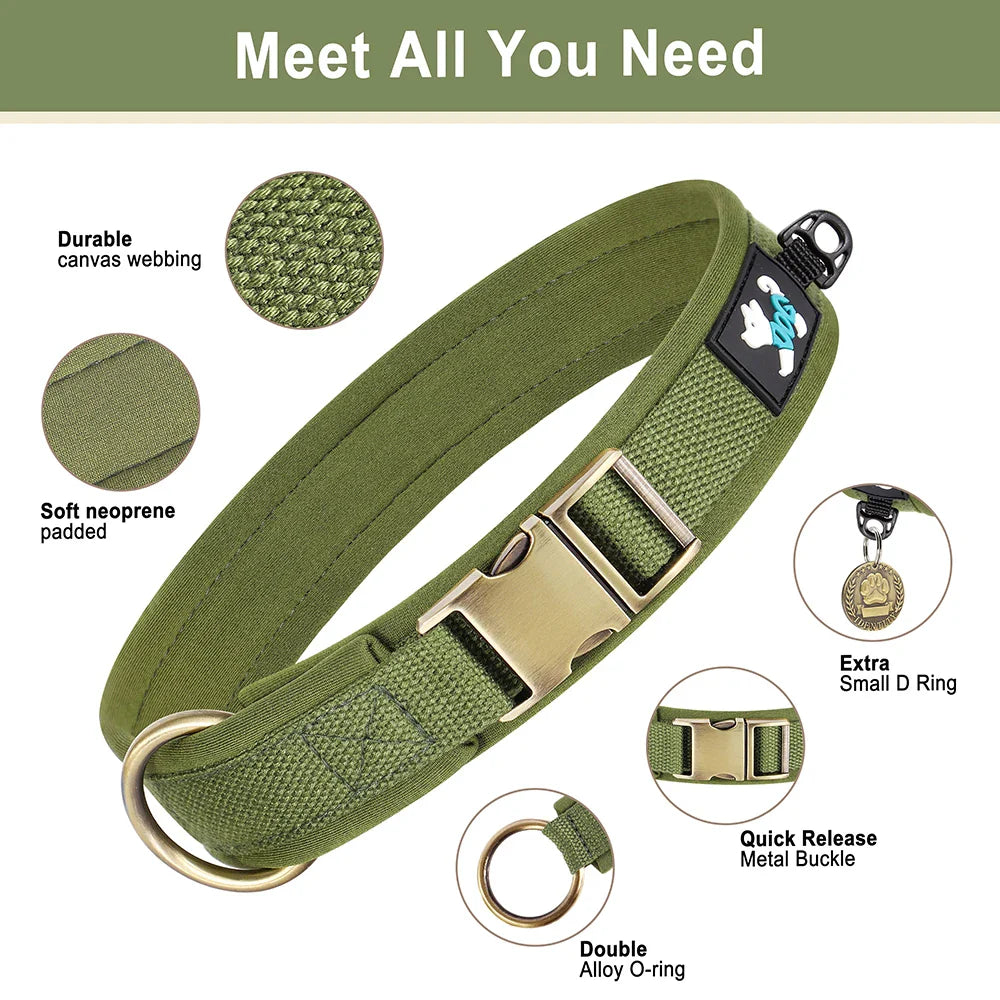 PawMate Hondenhalsband Verstelbaar – Nylon honden Halsband Sterk & Comfortabel voor Wandelingen