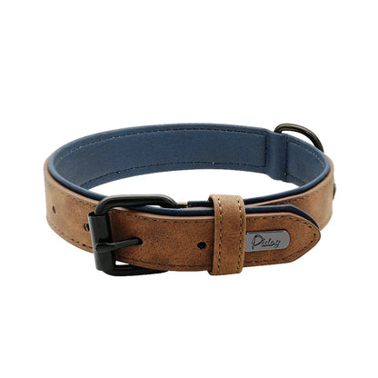 TrailGuard - Halsband Hond Leren Comfort – Verstelbare Halsband Voor Honden - Wandelen
