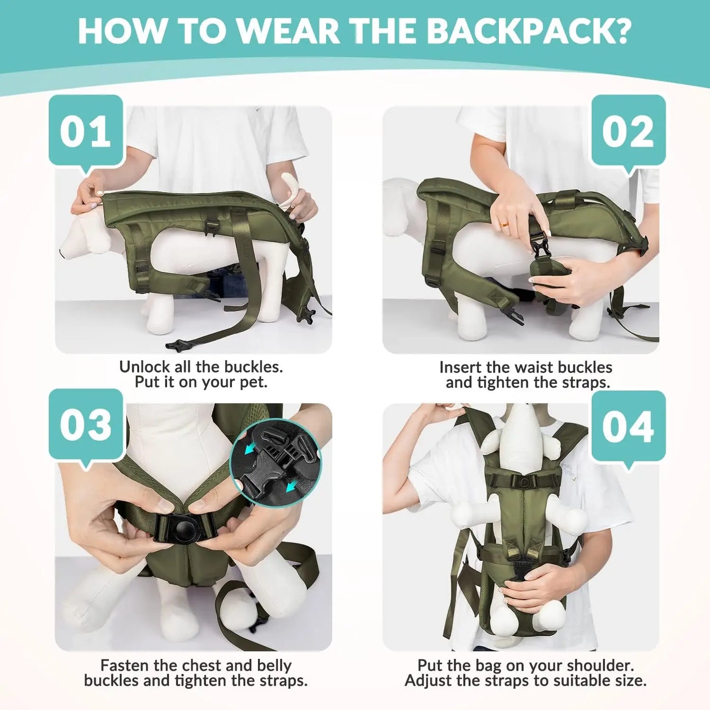 PetTravel Pro Hondendraagzak – Ademende Handsfree Reistassen voor Kat & Hond