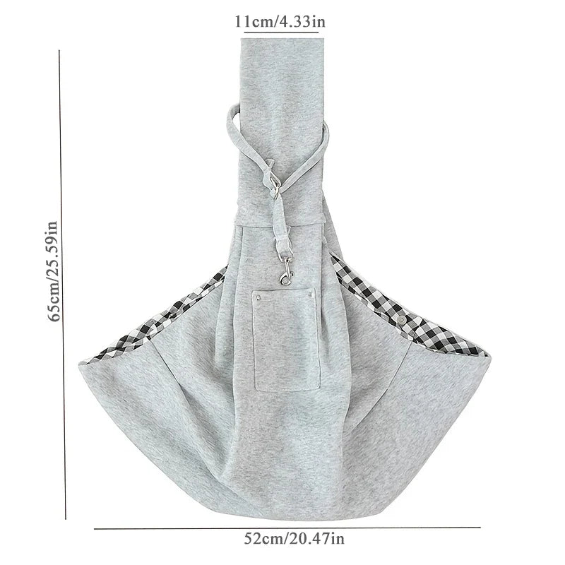 SnuggleSling Draagtas – Comfortabele Schoudertas voor Hond en Kat