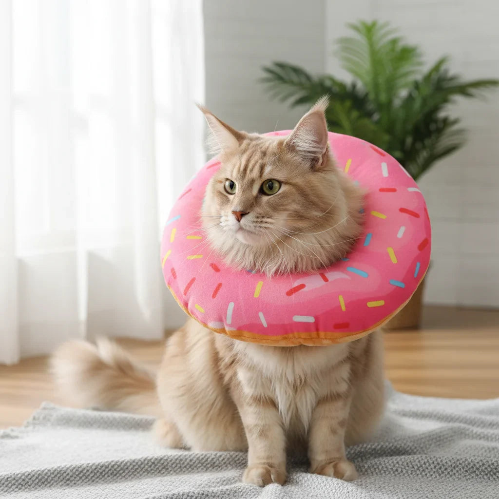 Verstelbare Honden En Kattenkraag Na Operatie – Zachte Beschermkraag Tegen Likken En Bijten