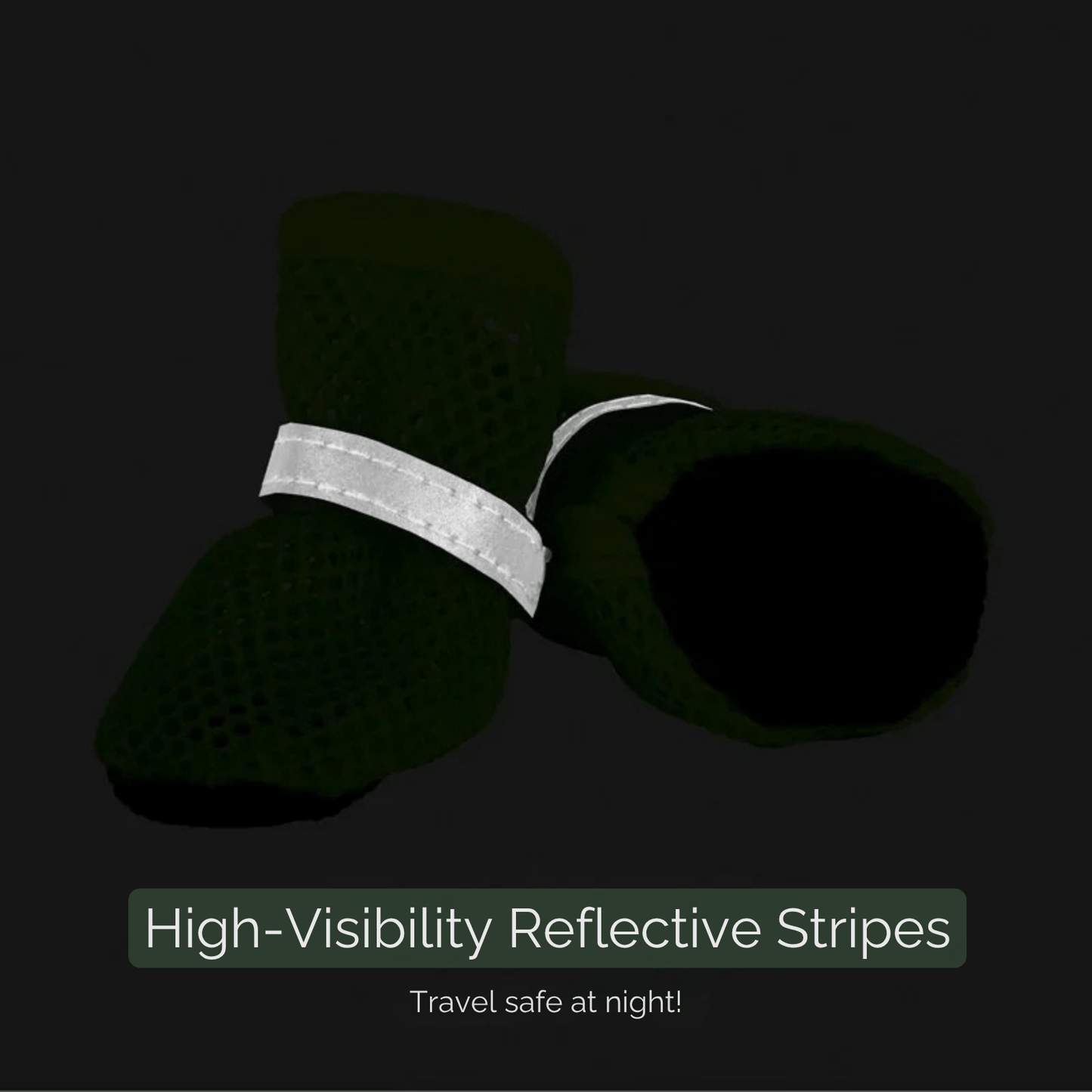 Ademende Antislip Hondenschoenen  – Set van 4