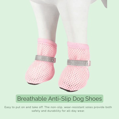 Ademende Antislip Hondenschoenen  – Set van 4