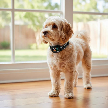 Blafband voor Kleine tot Medium Honden - Zwart, Vibration, Oplaadbaar