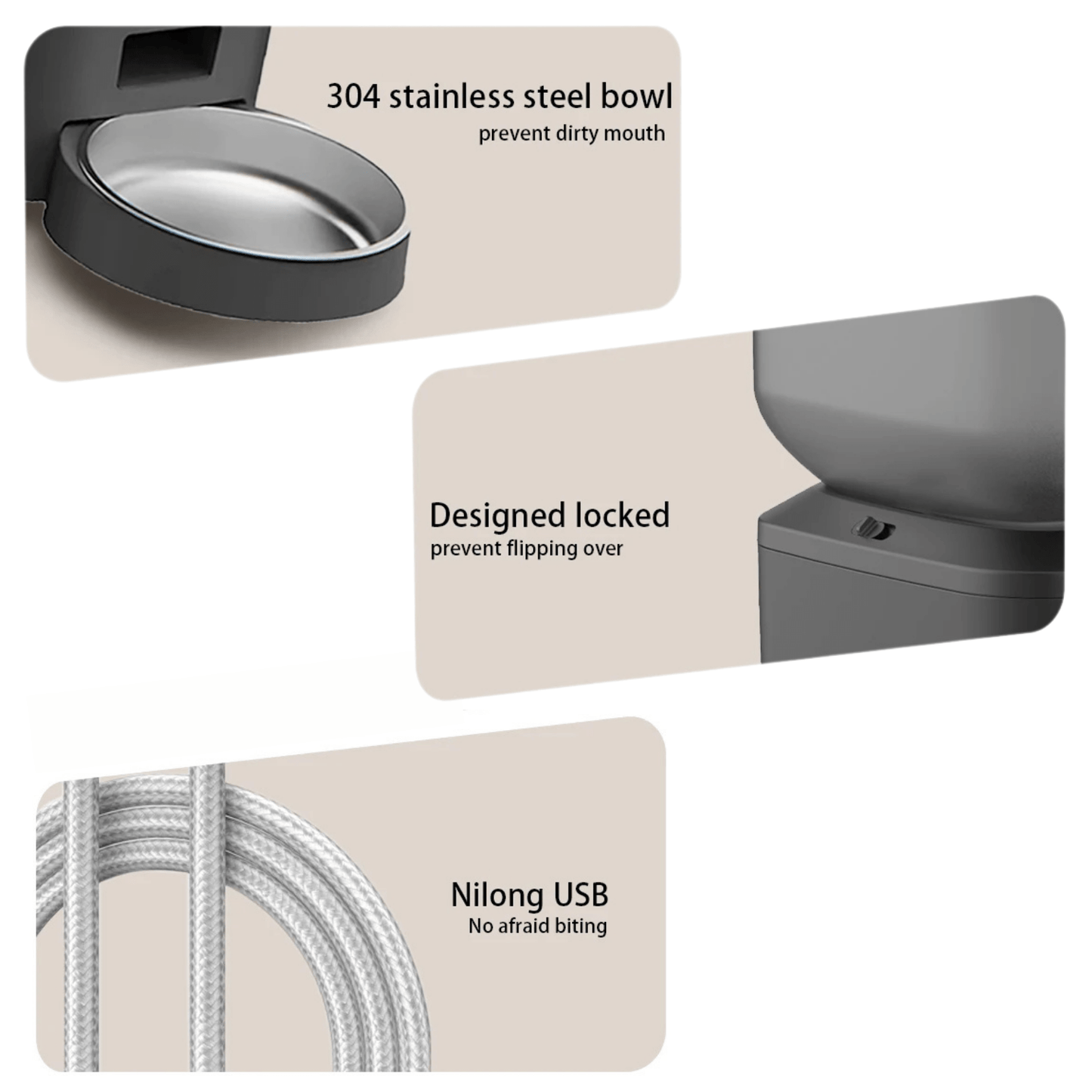 Automatische Voerbak Katten en Honden - Voerautomaat met Camera