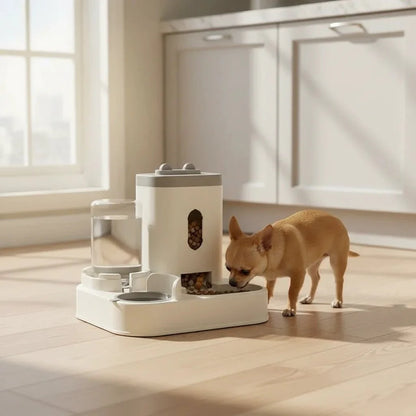 Automatische Voerbak Kat en Hond - Water en Voederbak voor Huisdieren