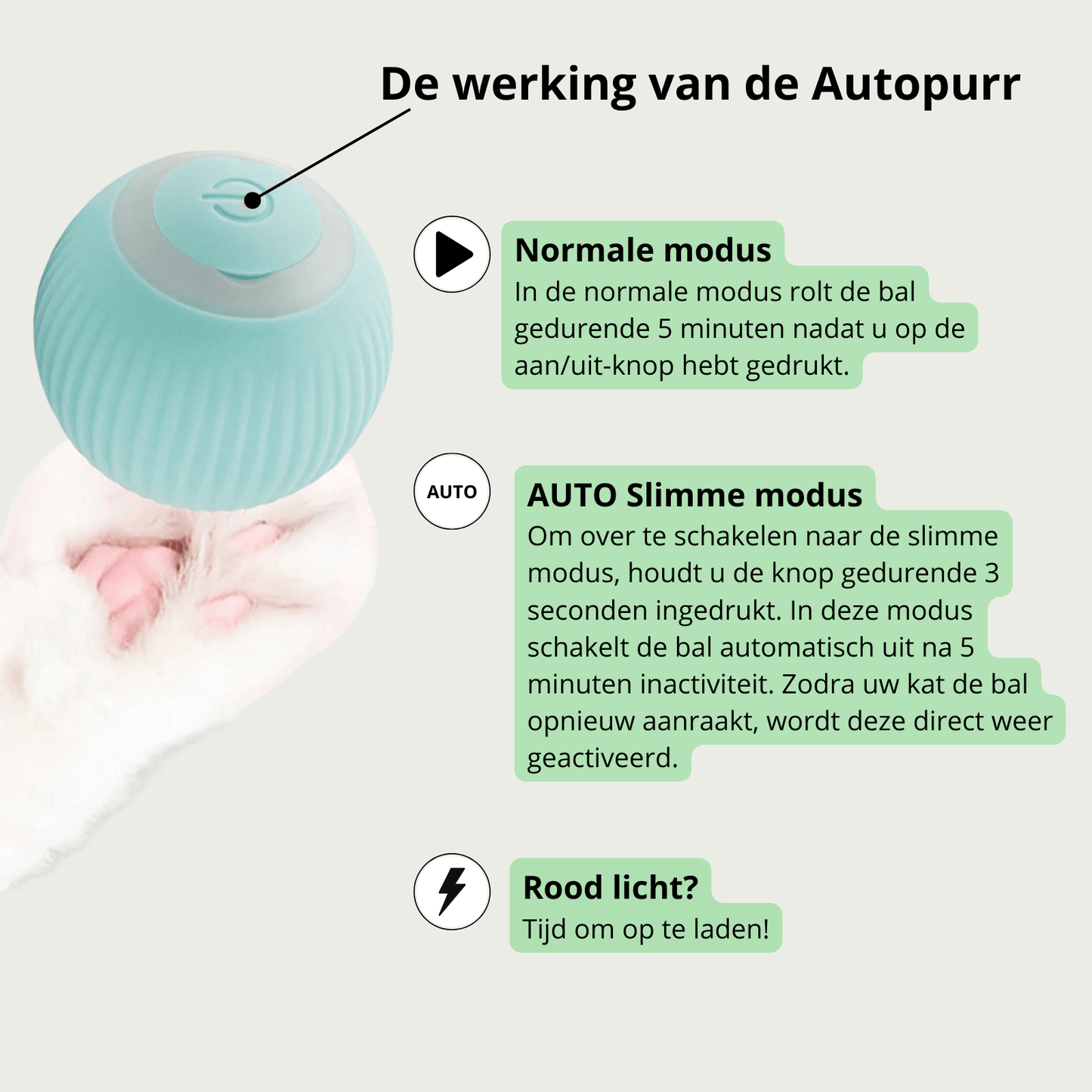 AutoPurr – Slimme Interactieve Kattenbal