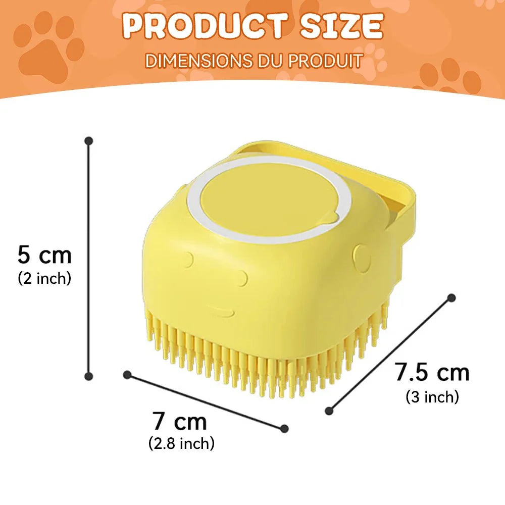 Badborstel met Shampoo Dispenser voor Honden & Katten