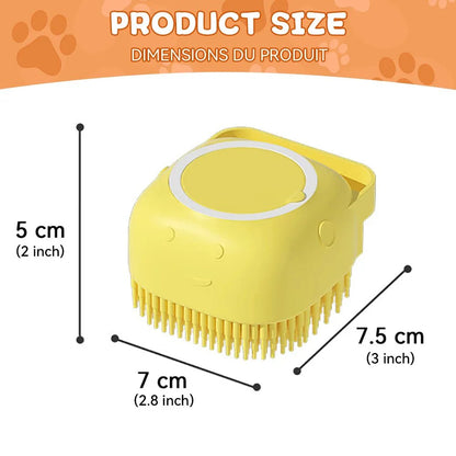 Badborstel met Shampoo Dispenser voor Honden & Katten
