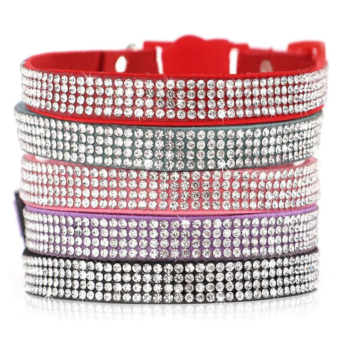 Bling Zachte Leren Halsband