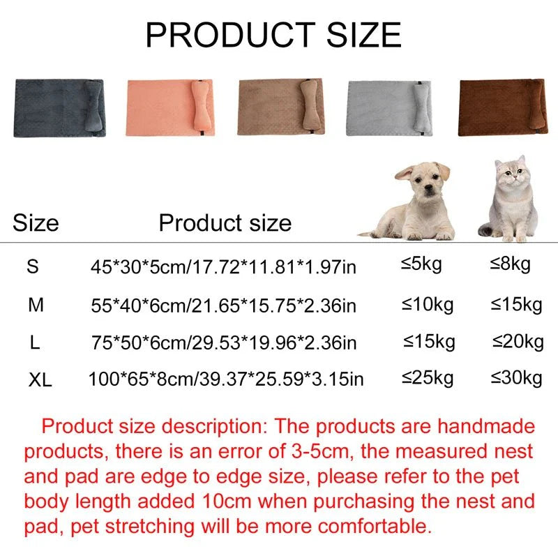 Hondenkussen Orthopedisch – Comfortabel Pluche Slaapplek voor Hond en Kat