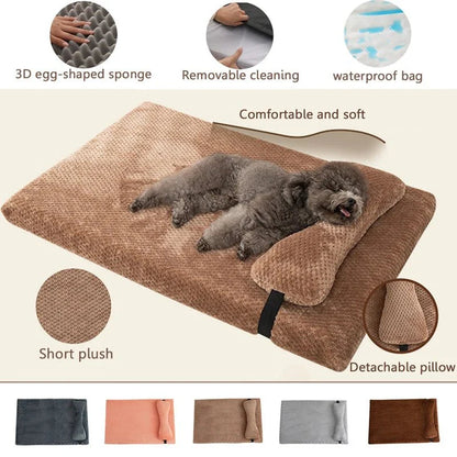 Hondenkussen Orthopedisch – Comfortabel Pluche Slaapplek voor Hond en Kat