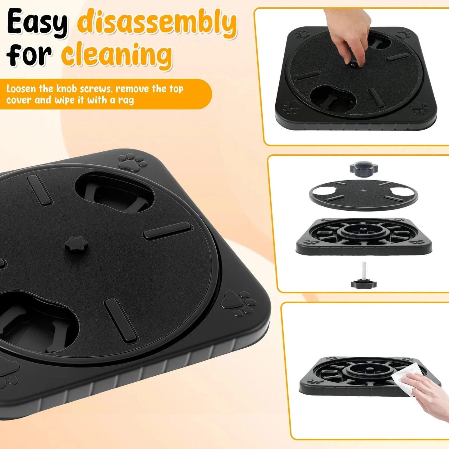 Draaibare Nagelvijl met Voeropslag – Interactieve Krabplank