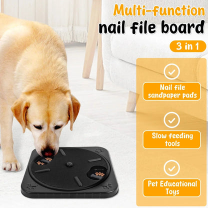 Draaibare Nagelvijl met Voeropslag – Interactieve Krabplank