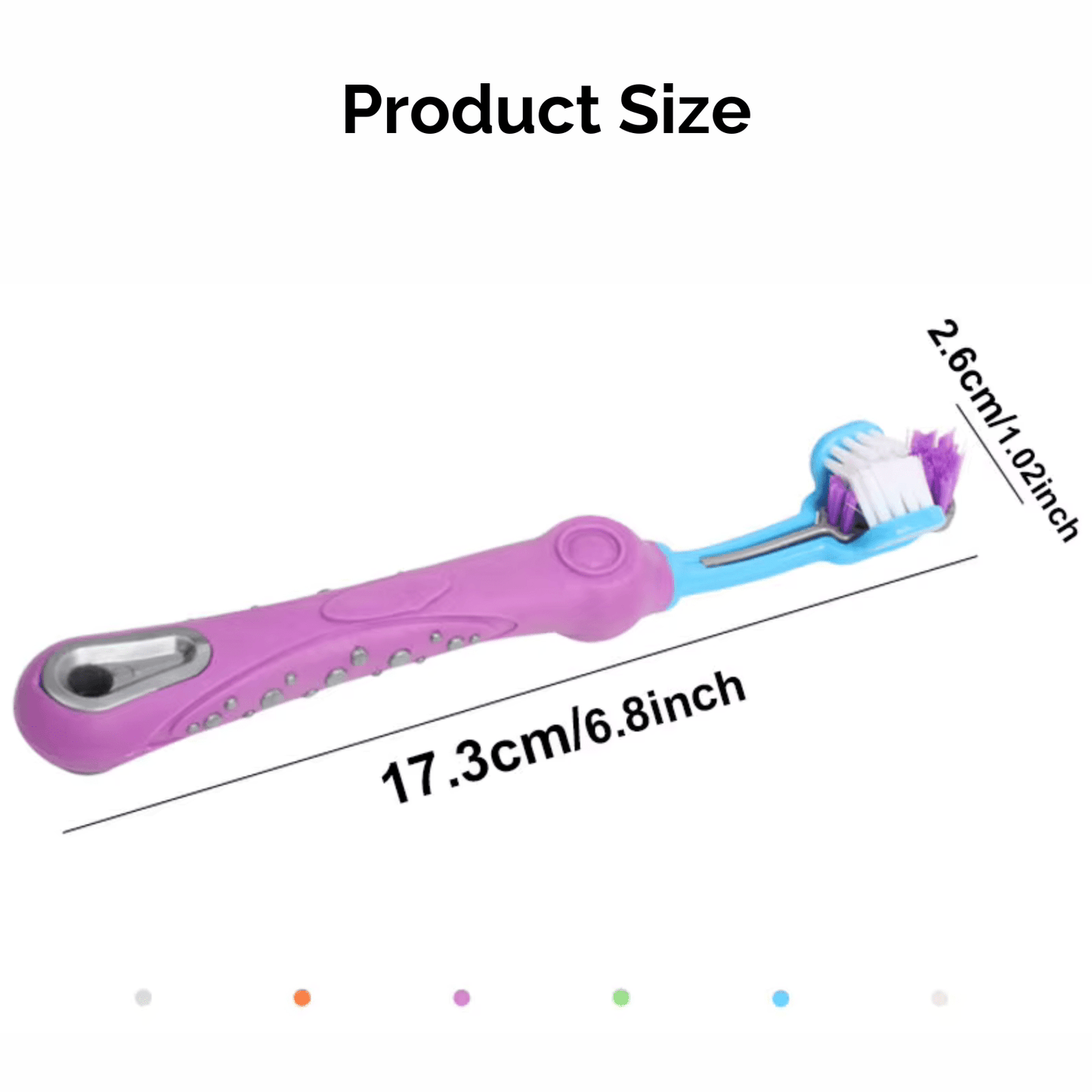 Driezijdige Tandenborstel voor Hond en Kat