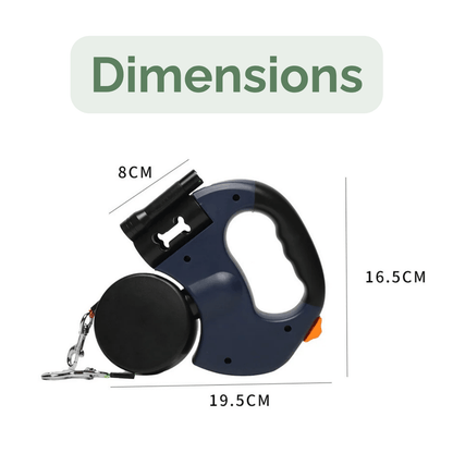 Dubbele Uittrekriem – Hondenriem 360° & Reflecterend