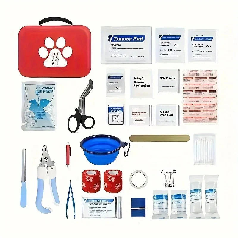 Eerste Hulp Set voor Honden en Katten – Compact EHBO Kit voor Huisdieren