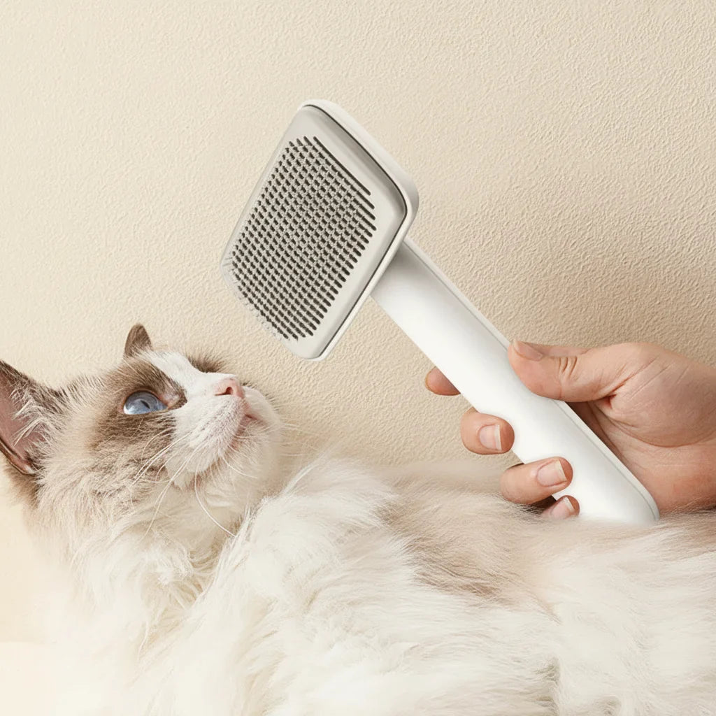 BrushComfort Katten- en Hondenborstel – Voor Losse Haren en Gezonde Vacht