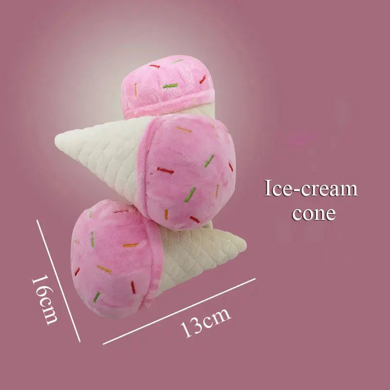 Fastfood Fun voor je Hond – Zacht Pluche Speeltje