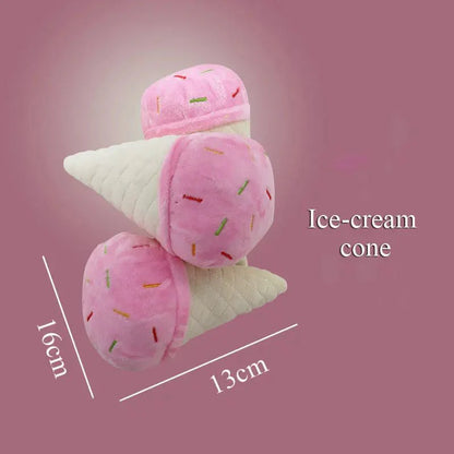 Fastfood Fun voor je Hond – Zacht Pluche Speeltje