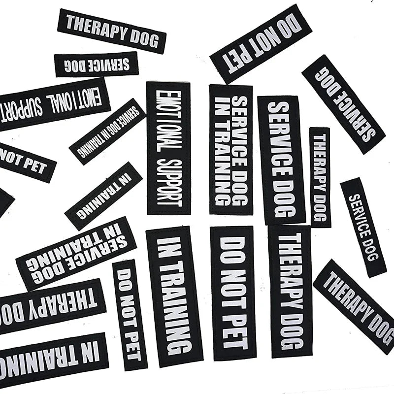 Gepersonaliseerde Klittenband Naamlabel voor Hondentuig