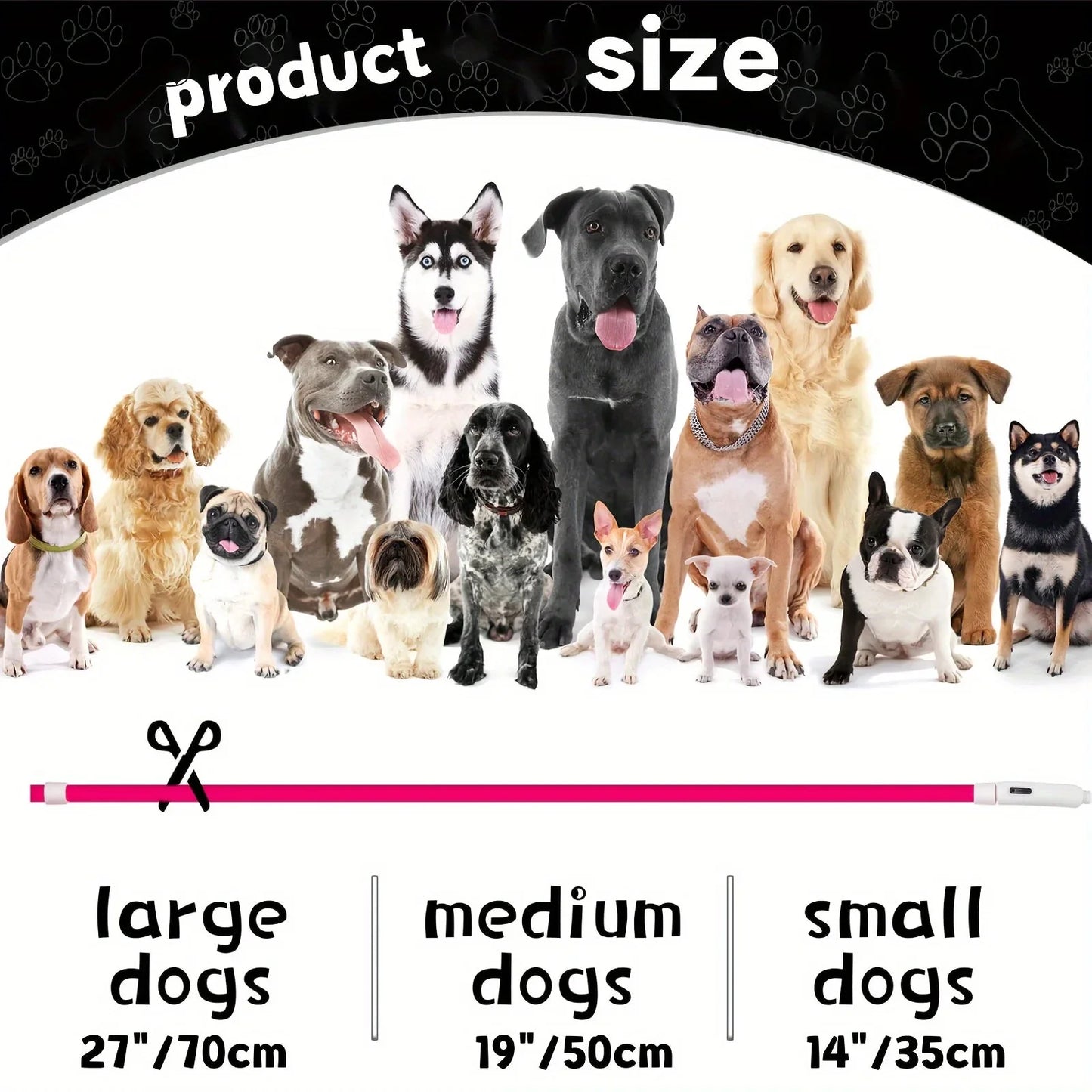 GlowPaws LED Halsband Oplaadbaar