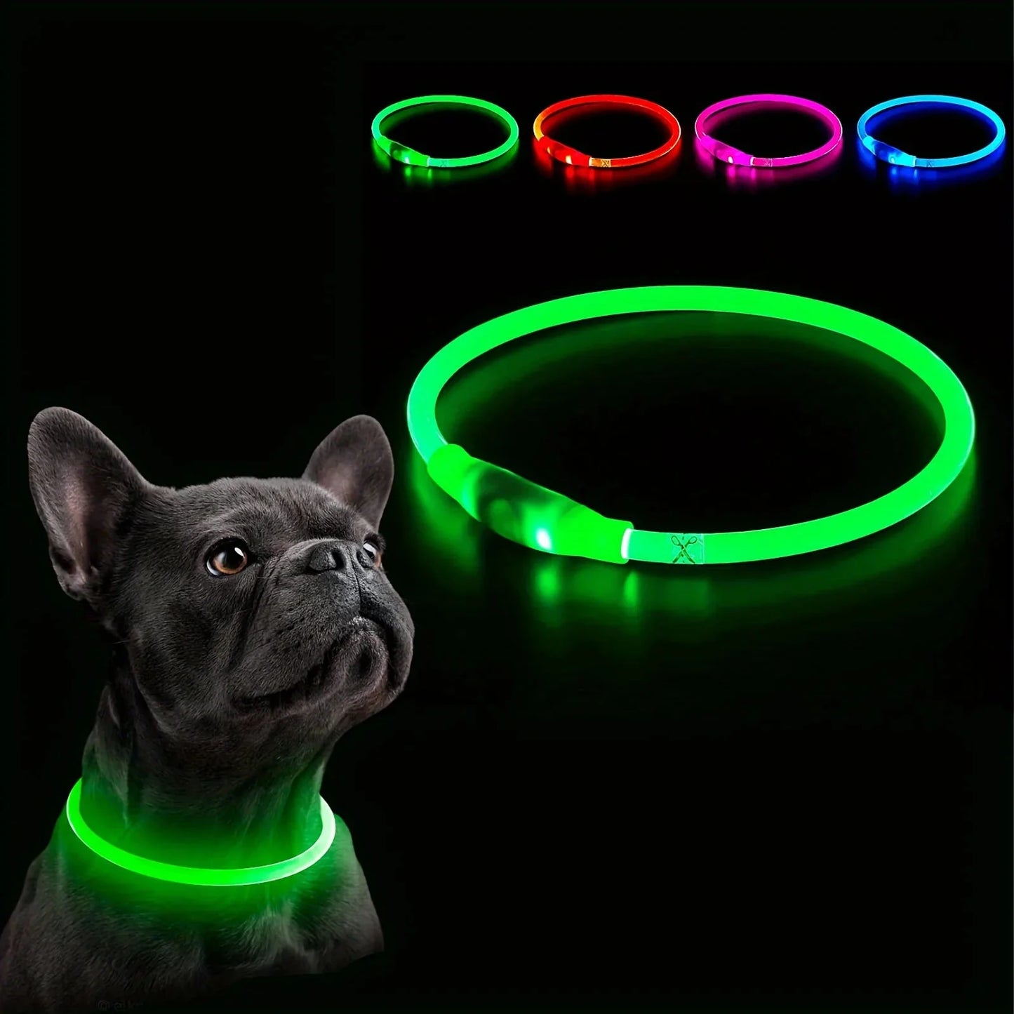 GlowPaws LED Halsband Oplaadbaar