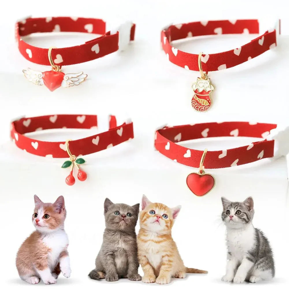 Halsband met Hartjes patroon & Bloem Hanger