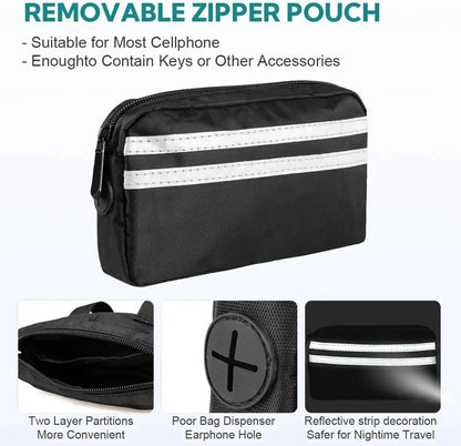 Handsfree Hondenriem met Opbergtasje