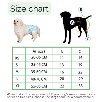 Herbruikbare Hondenluier voor Teefjes