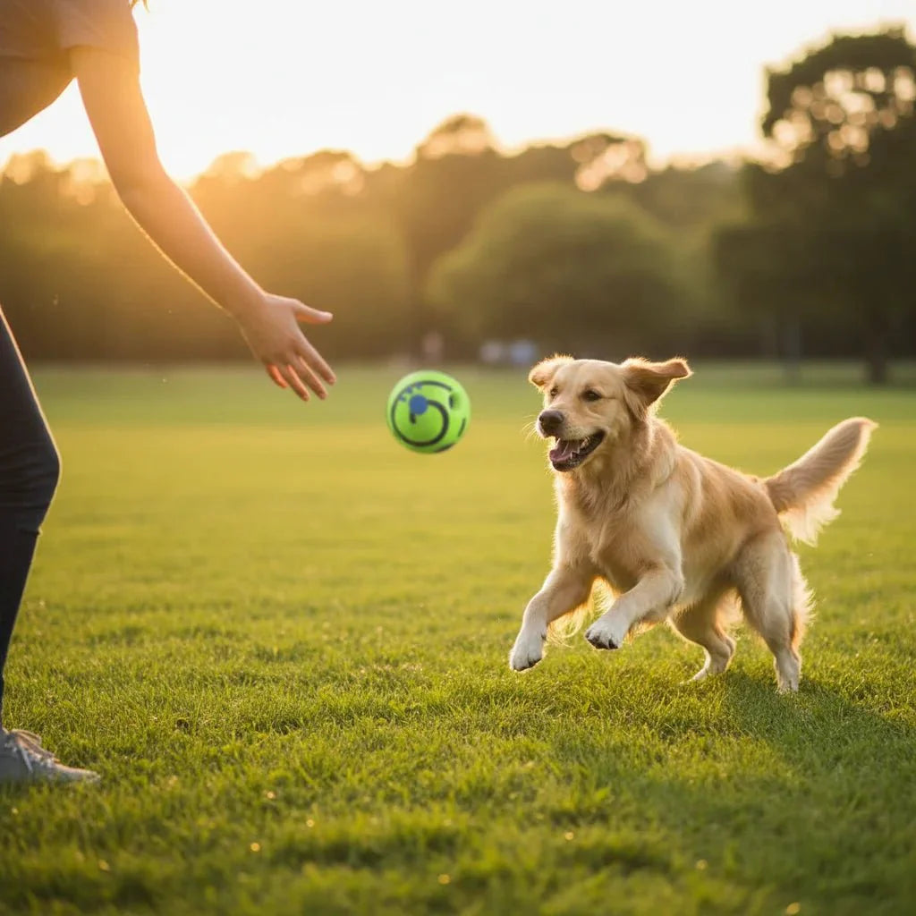 Honden Speelbal met Geluid - Hondenspeelgoed - Interactieve Hondenspeelbal