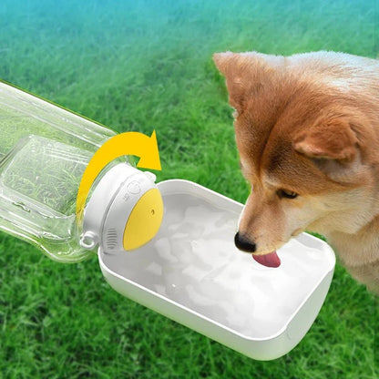 Honden Waterfles met Drinkbak