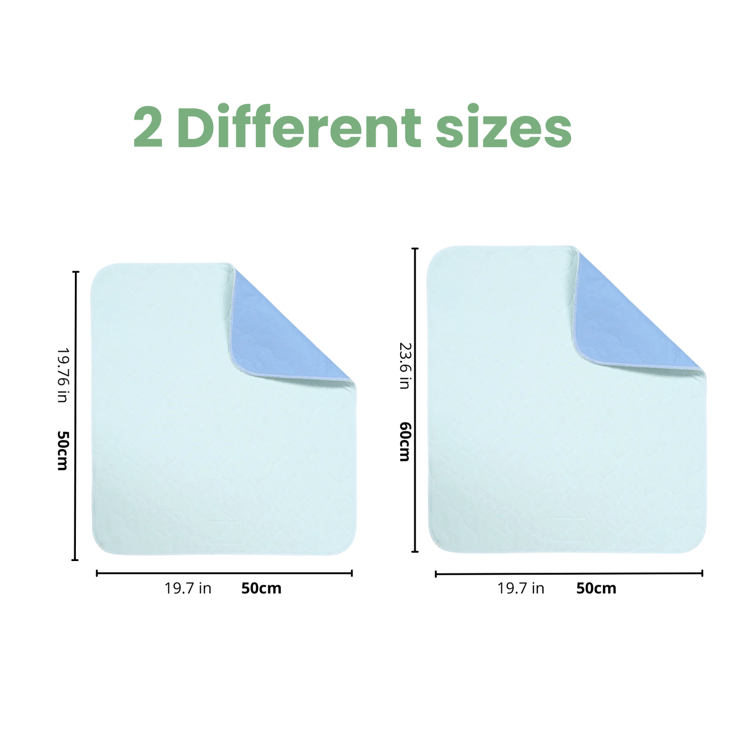 Hondendeken Incontinentie – Hoogabsorberende Wasbare Onderlegger Blauw