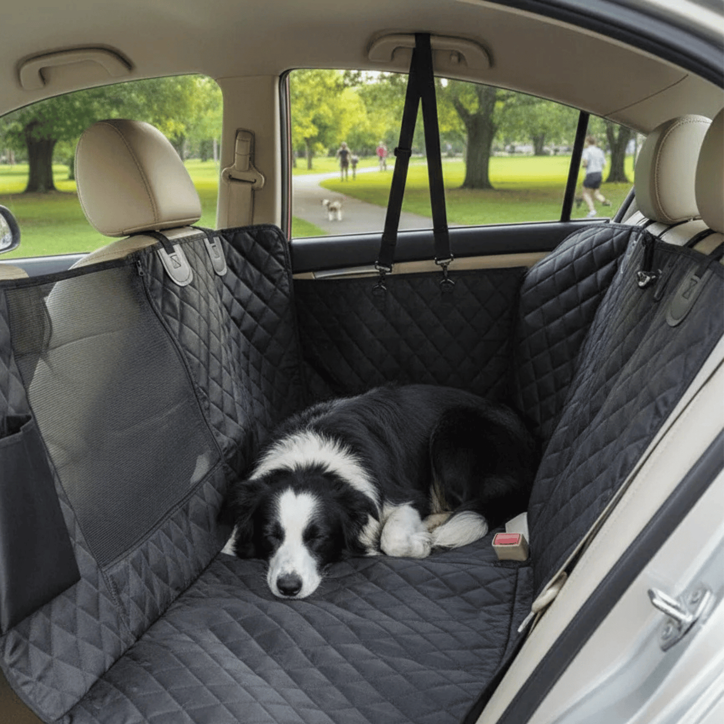 Waterdichte Honden Autostoelhoes Achterbank met Ademend Mesh Venster