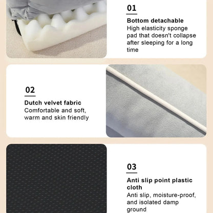 Hondenmand - Afneembaar - Kattenmandje Fluweel en Zacht