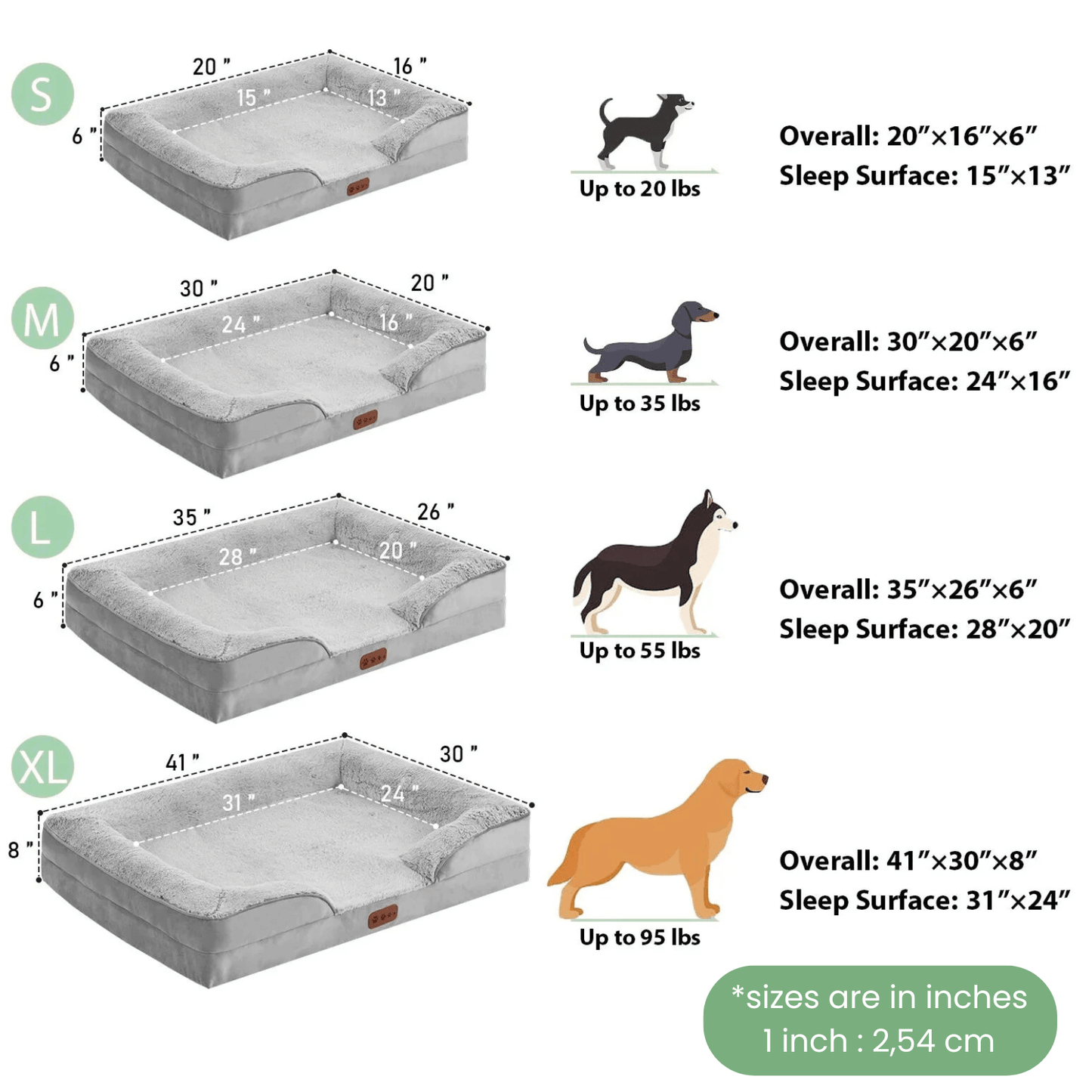 Hondenmand Groot Orthopedisch – Comfortabel Ademend Memory Foam Bed