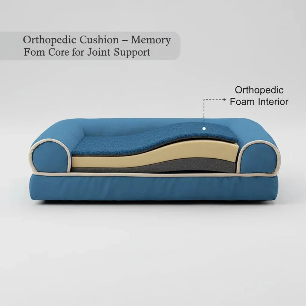 Hondenmand Orthopedisch Kattenmand – Traagschuim Bed voor Diepe Slaap & Comfort