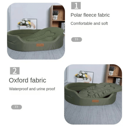 Hondenmand - Pluche Hondenkussen met Afneembare Hoes