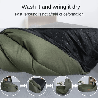 Hondenmand - Pluche Hondenkussen met Afneembare Hoes