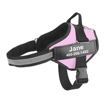 Hondentuig Gepersonaliseerd Reflecterend – Verstelbaar Nylon Hondenharnas