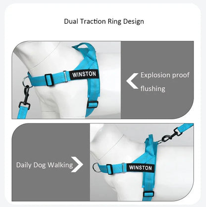 Hondentuig Reflecterend Verstelbaar – Gepersonaliseerd Harnas voor Wandelen